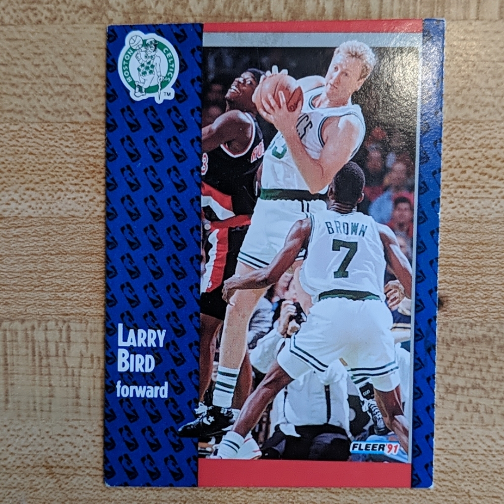 1991 Fleer Larry Bird Celtics Collector Card